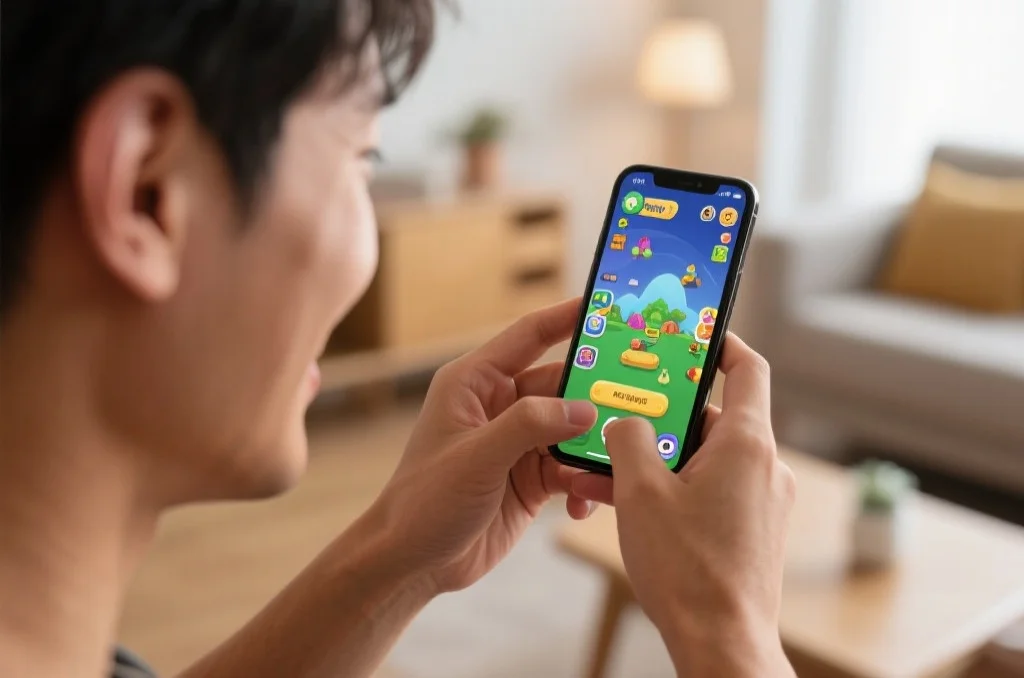 用户在iPhone上享受PG娱乐APP的流畅体验